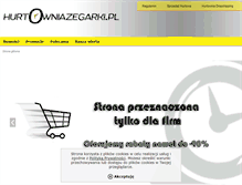 Tablet Screenshot of hurtowniazegarki.pl